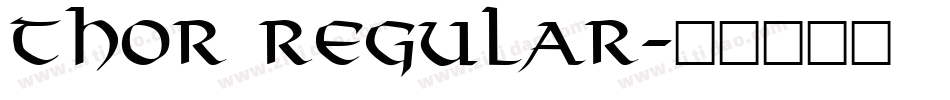 Thor Regular字体转换